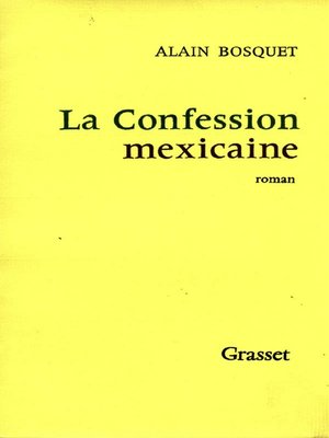 cover image of La confession mexicaine